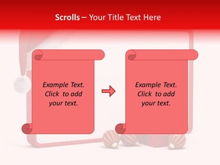 Glass Red Winter PowerPoint Template