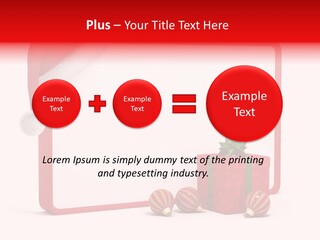 Glass Red Winter PowerPoint Template