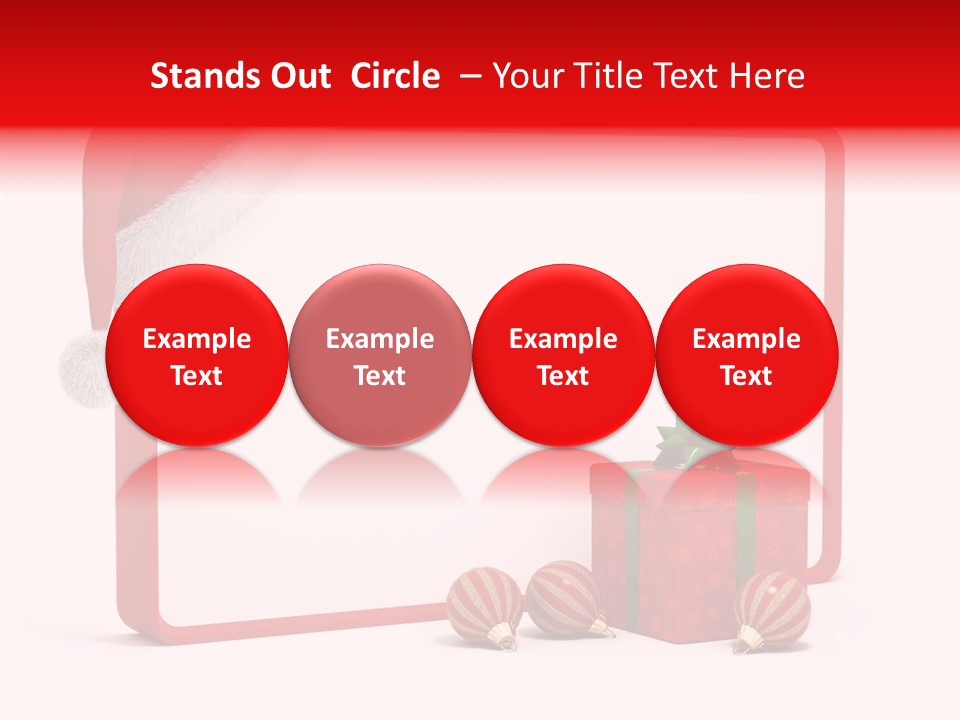Glass Red Winter PowerPoint Template