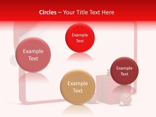 Glass Red Winter PowerPoint Template