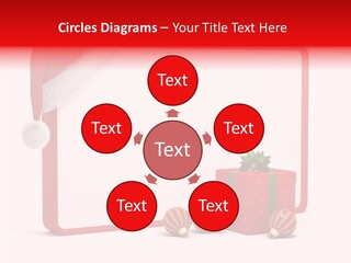 Glass Red Winter PowerPoint Template