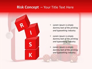 Glass Red Winter PowerPoint Template
