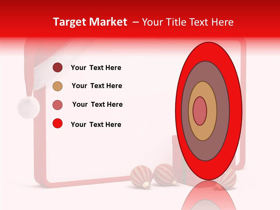 Glass Red Winter PowerPoint Template