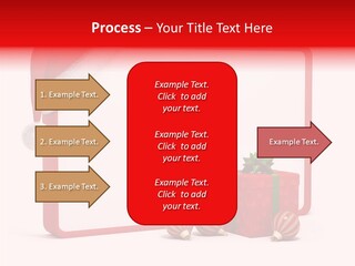 Glass Red Winter PowerPoint Template