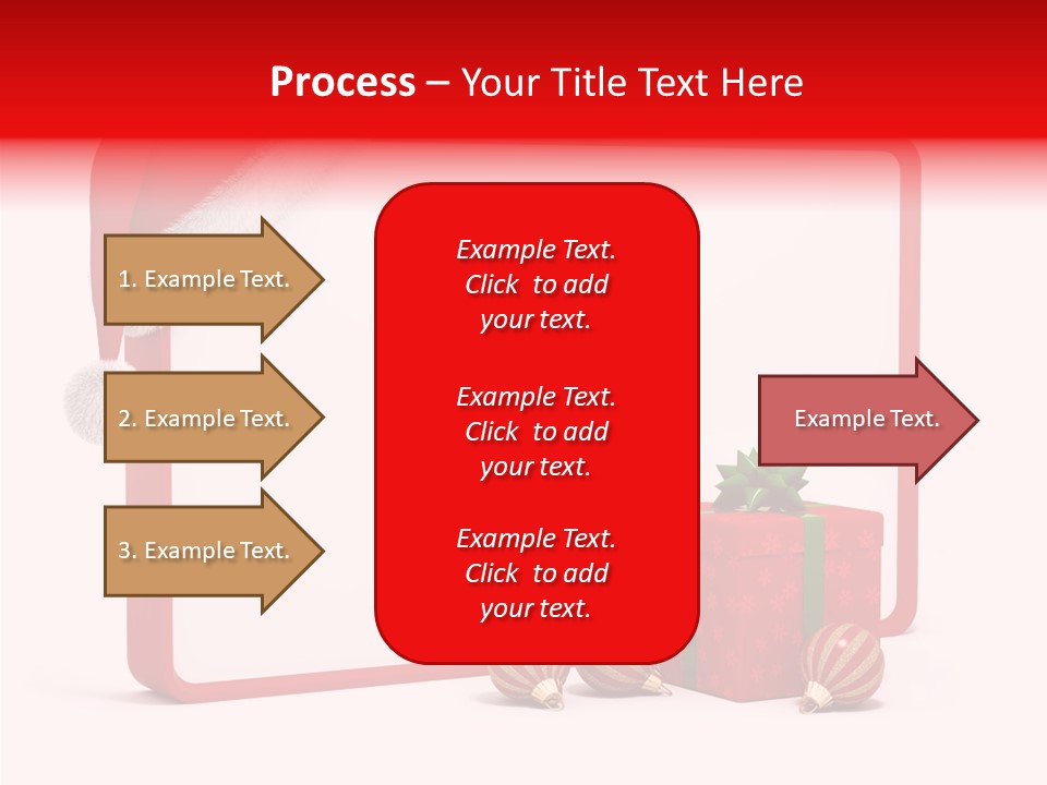 Glass Red Winter PowerPoint Template