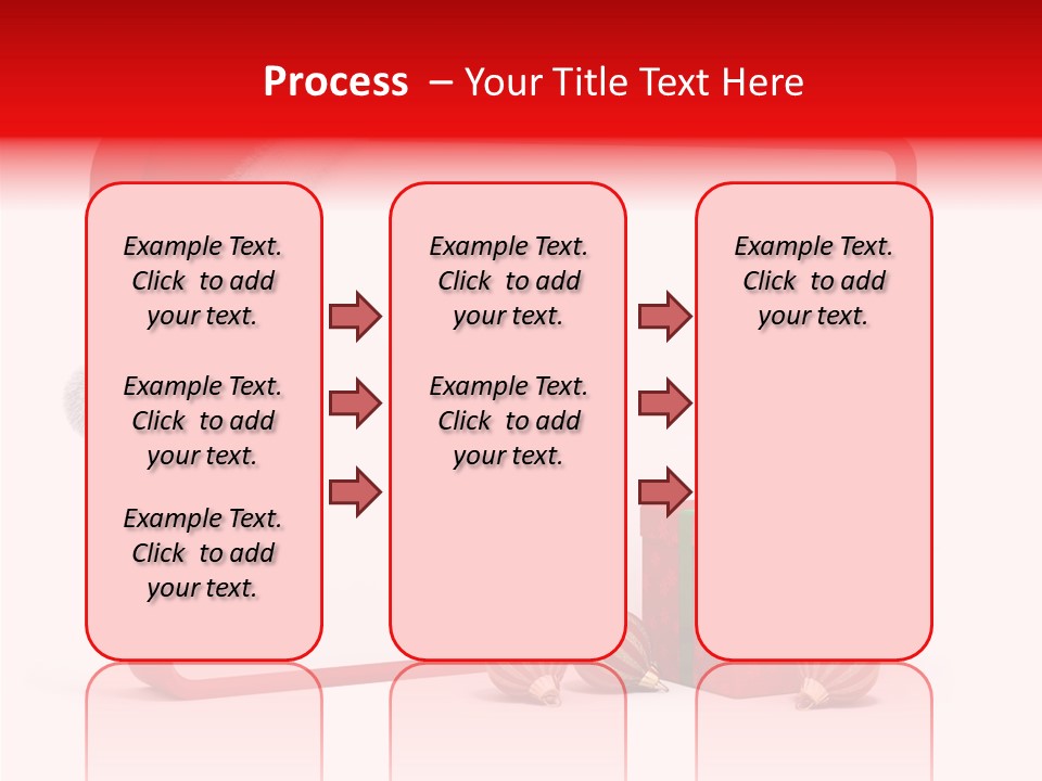 Glass Red Winter PowerPoint Template