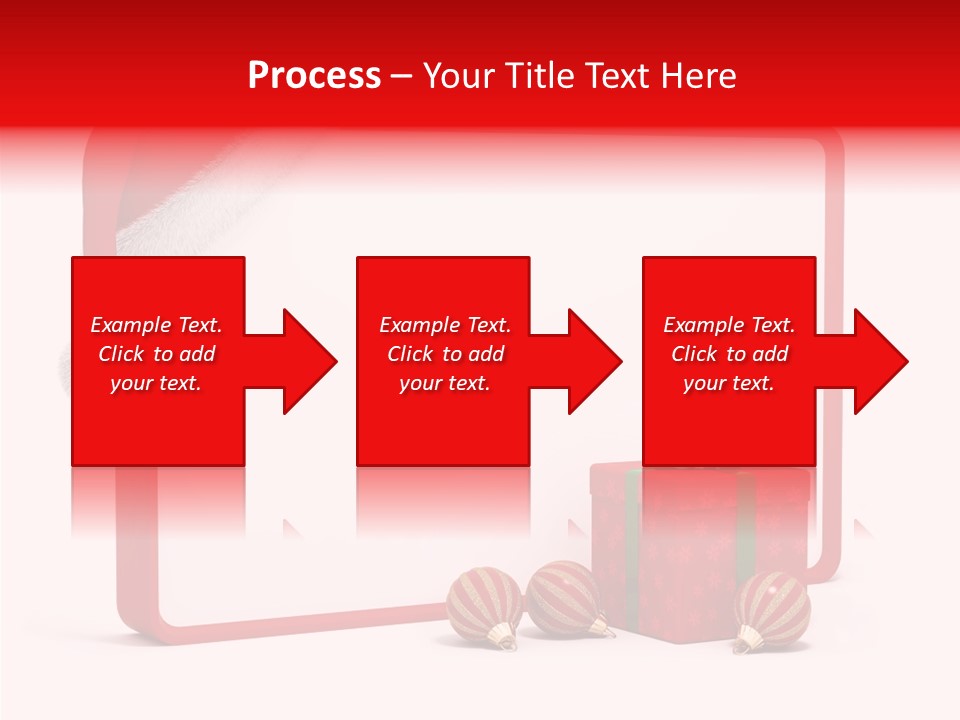 Glass Red Winter PowerPoint Template
