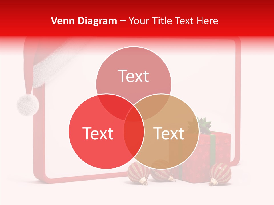 Glass Red Winter PowerPoint Template