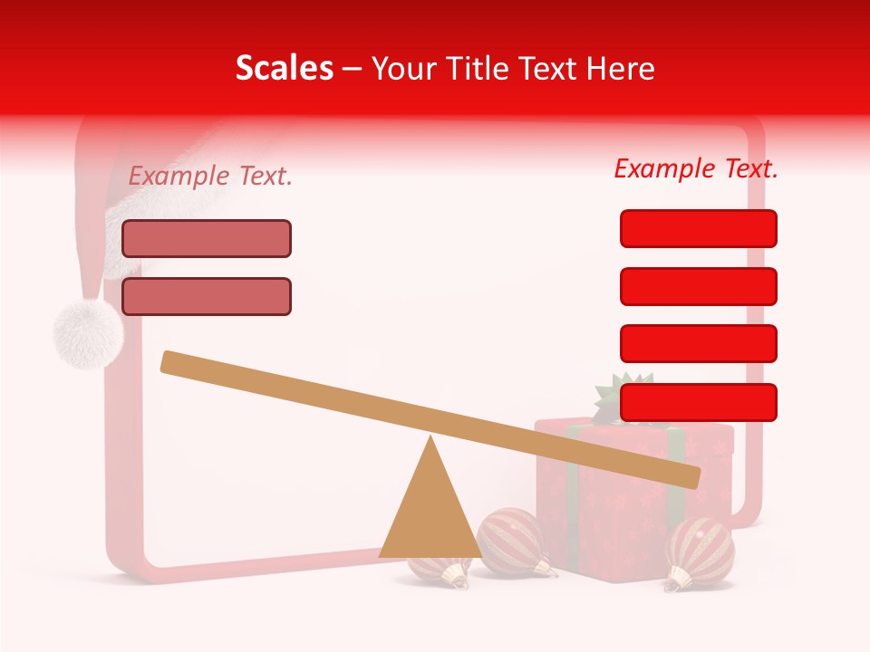 Glass Red Winter PowerPoint Template