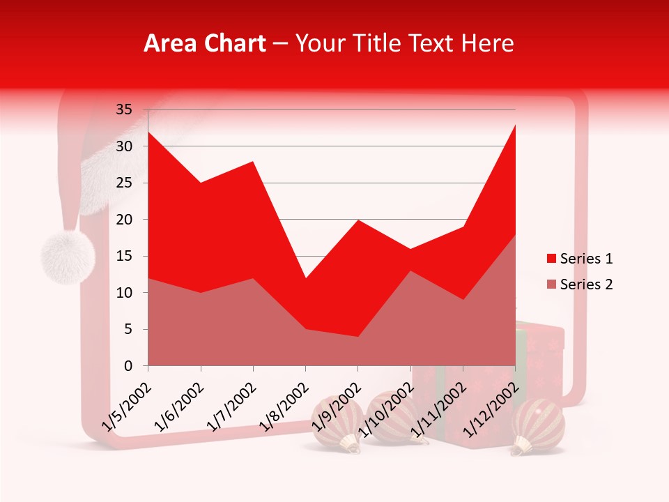 Glass Red Winter PowerPoint Template
