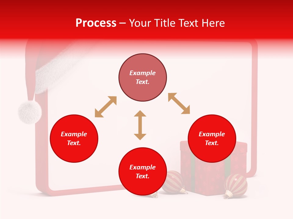 Glass Red Winter PowerPoint Template