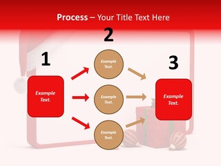 Glass Red Winter PowerPoint Template