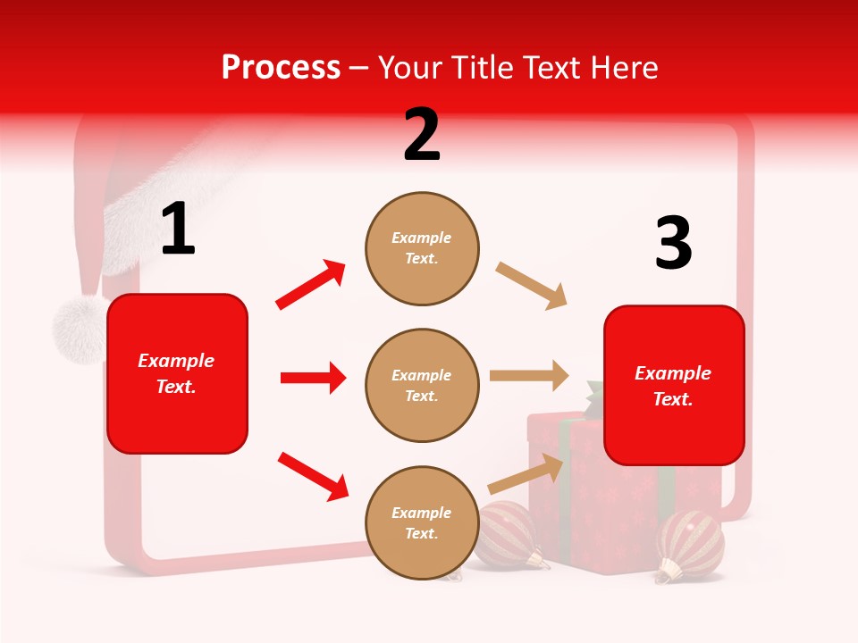 Glass Red Winter PowerPoint Template