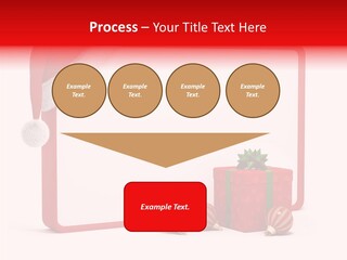 Glass Red Winter PowerPoint Template