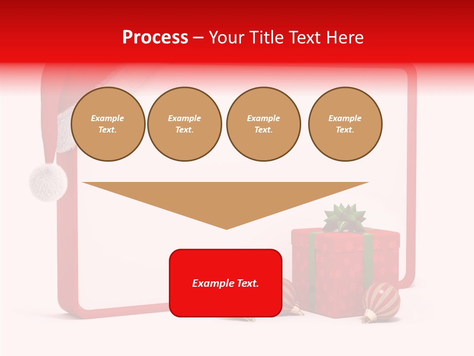 Glass Red Winter PowerPoint Template