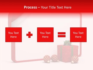 Glass Red Winter PowerPoint Template