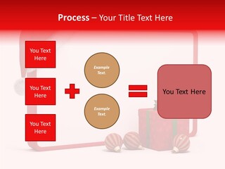 Glass Red Winter PowerPoint Template