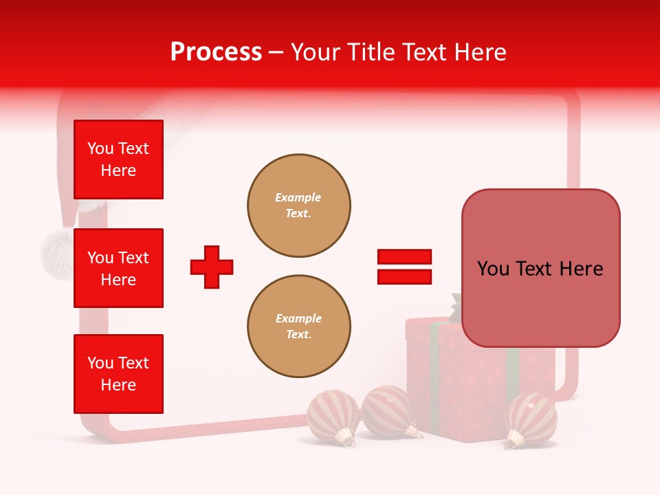 Glass Red Winter PowerPoint Template