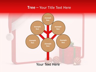 Glass Red Winter PowerPoint Template