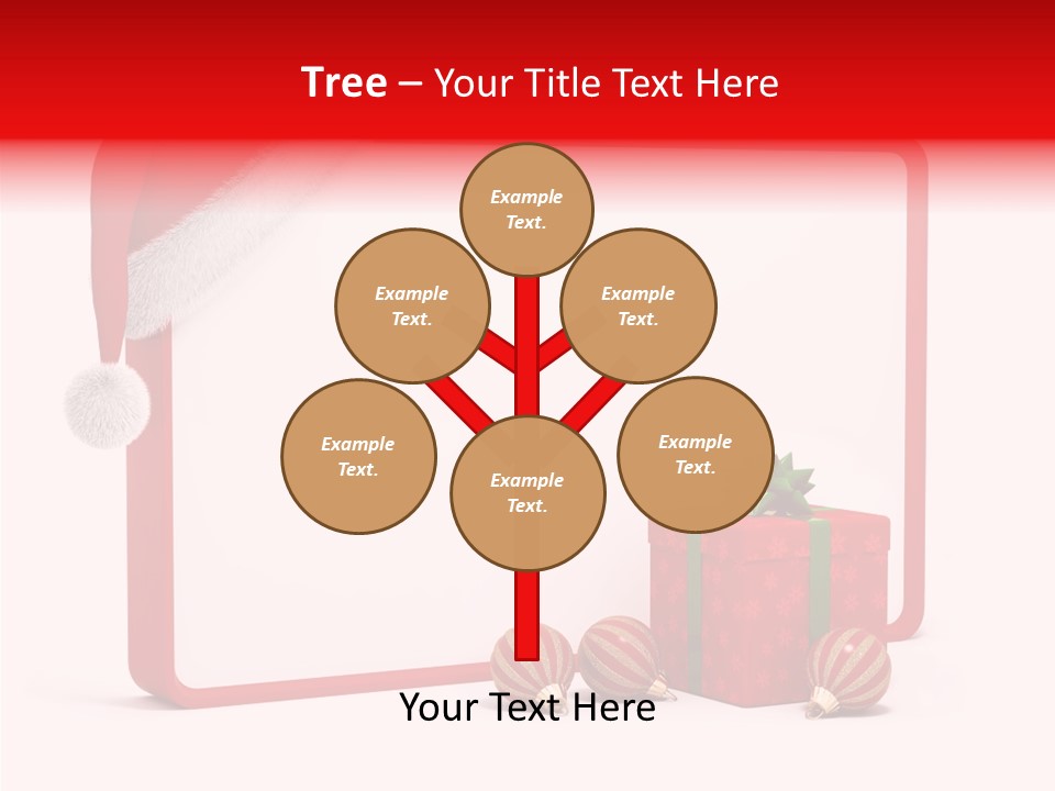 Glass Red Winter PowerPoint Template