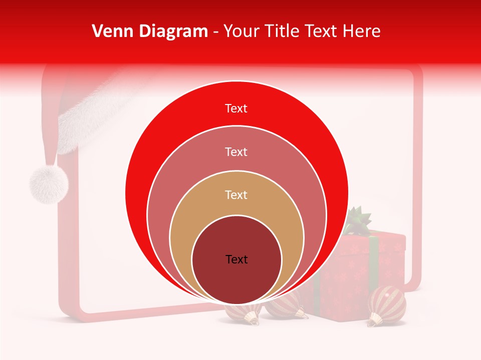 Glass Red Winter PowerPoint Template