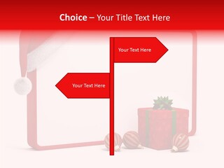 Glass Red Winter PowerPoint Template