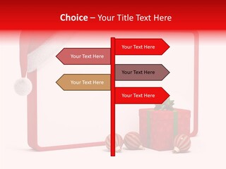 Glass Red Winter PowerPoint Template