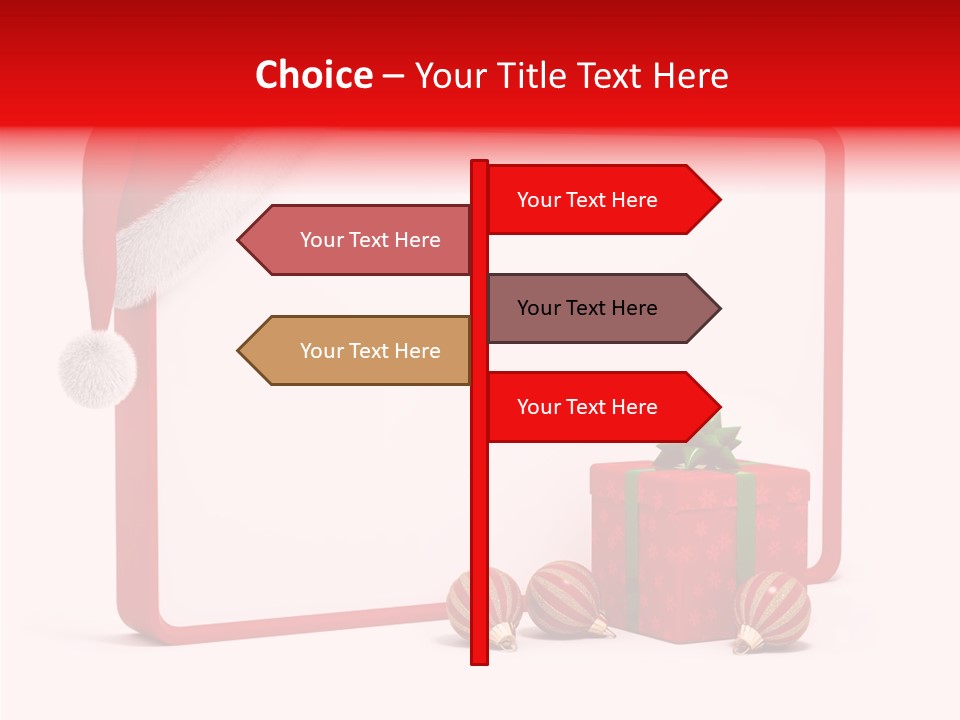 Glass Red Winter PowerPoint Template