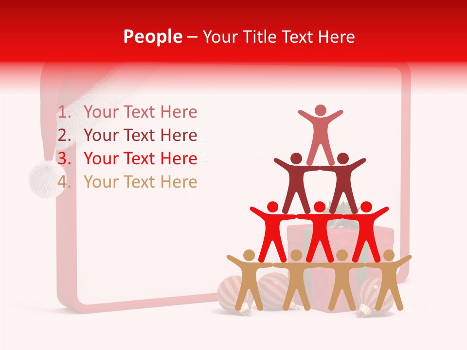 Glass Red Winter PowerPoint Template