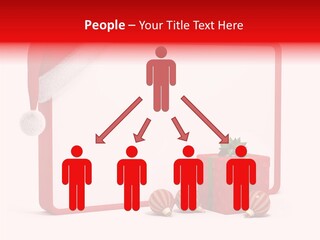 Glass Red Winter PowerPoint Template