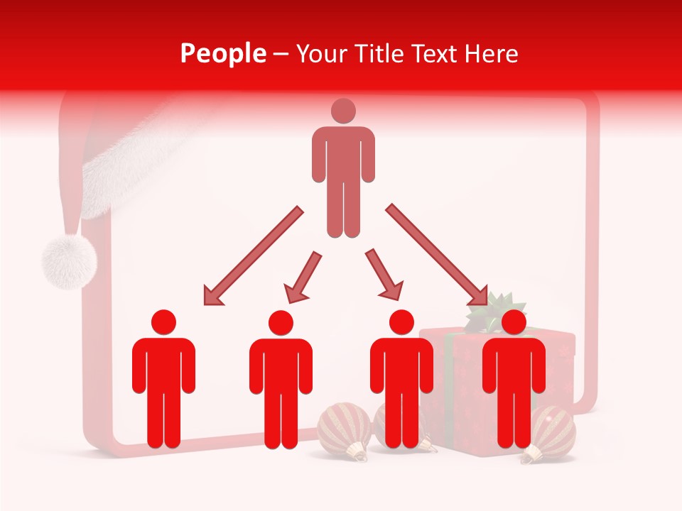 Glass Red Winter PowerPoint Template