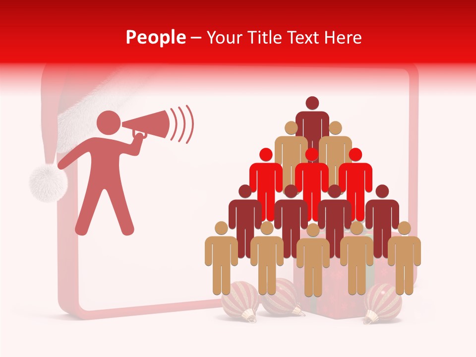 Glass Red Winter PowerPoint Template