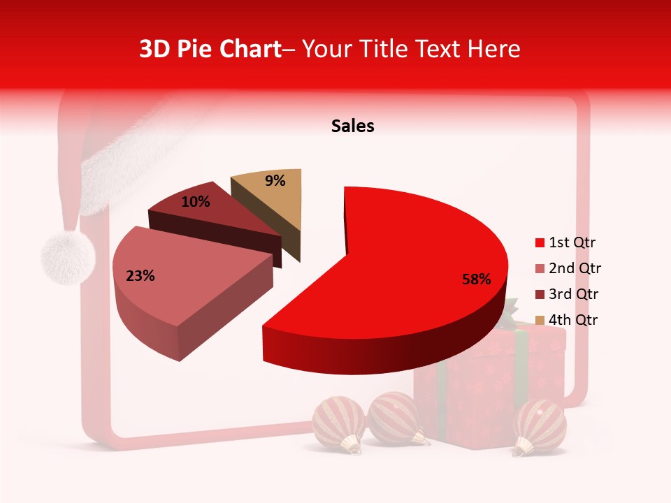 Glass Red Winter PowerPoint Template