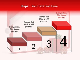Glass Red Winter PowerPoint Template