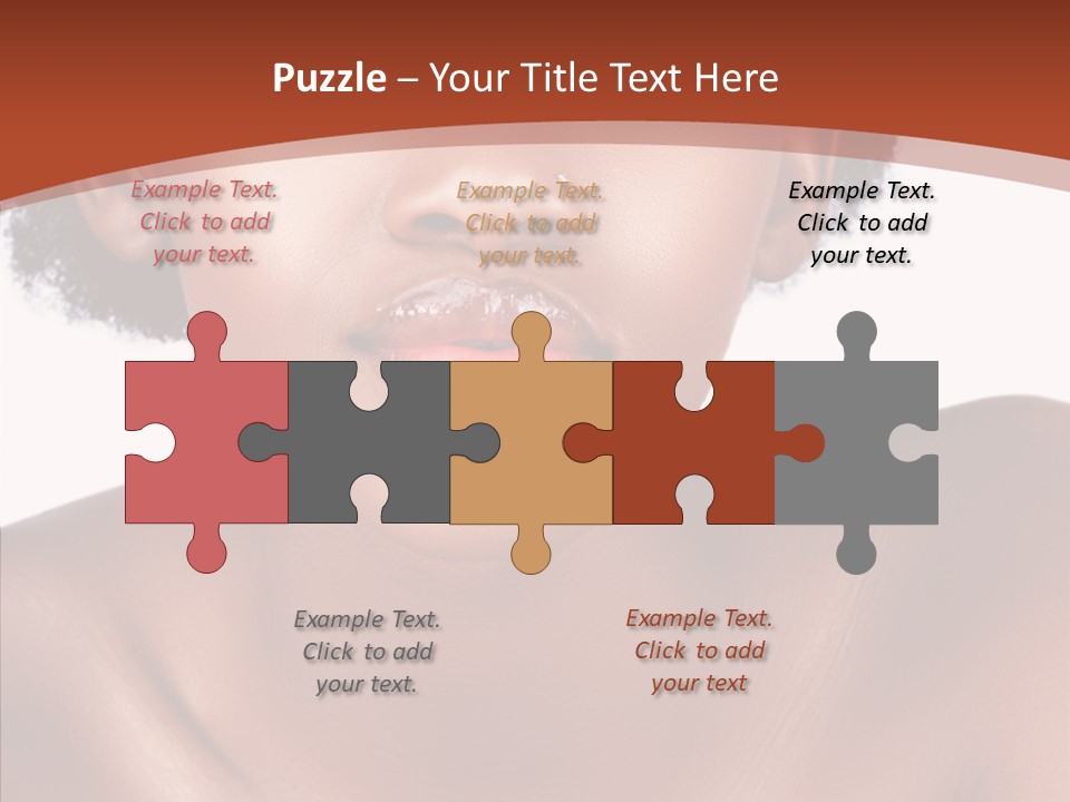 Sensual False Girl PowerPoint Template