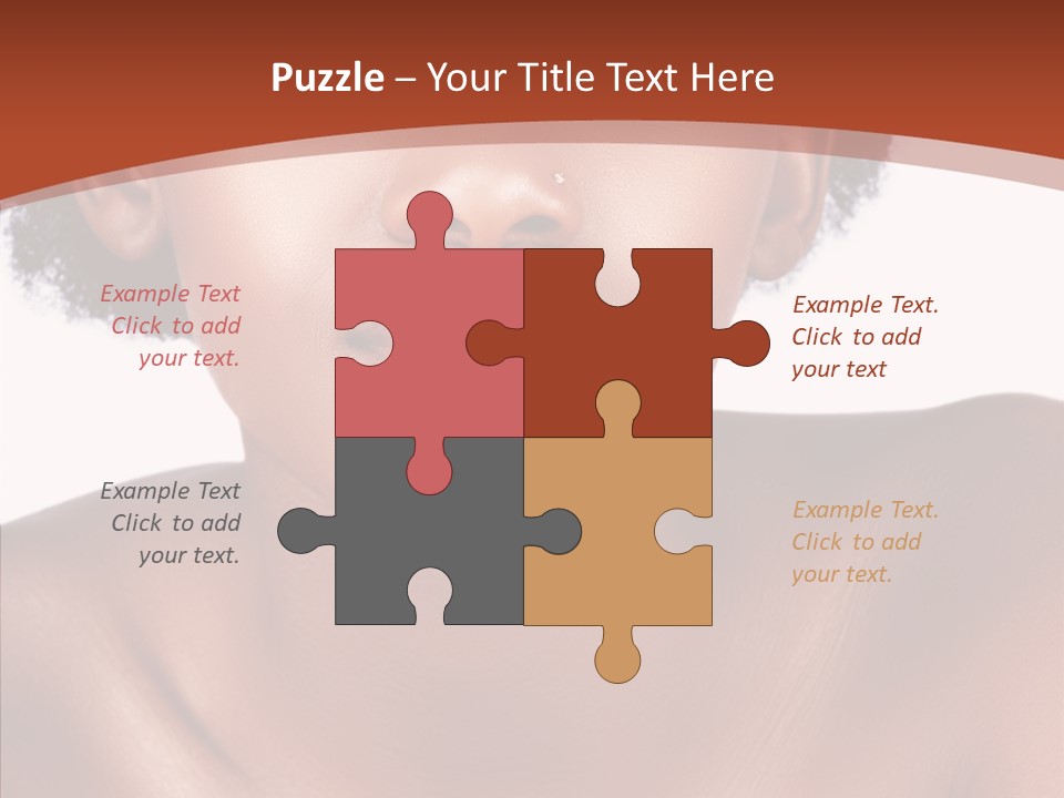 Sensual False Girl PowerPoint Template