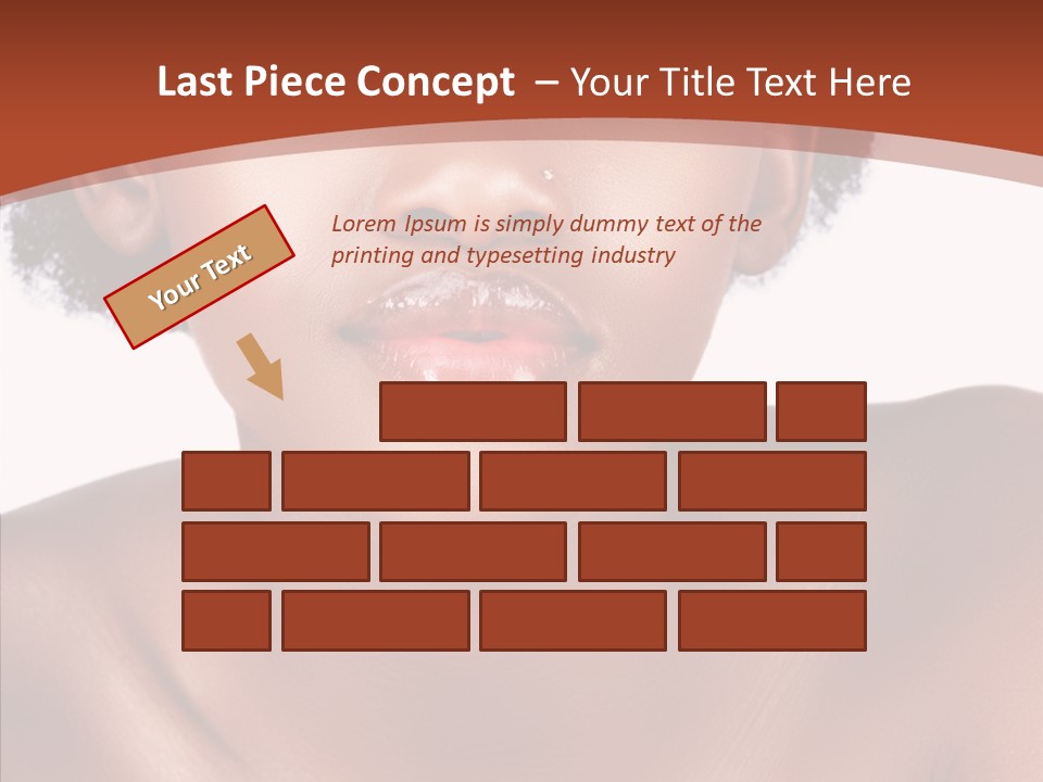 Sensual False Girl PowerPoint Template