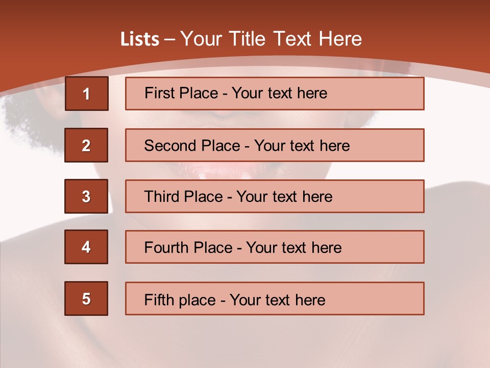 Sensual False Girl PowerPoint Template