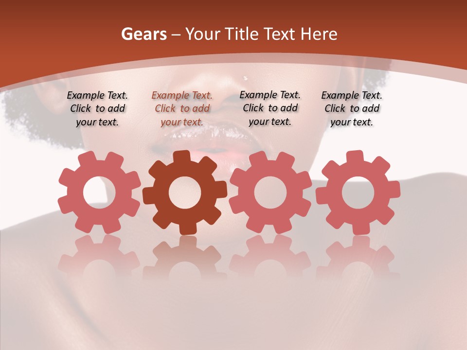 Sensual False Girl PowerPoint Template