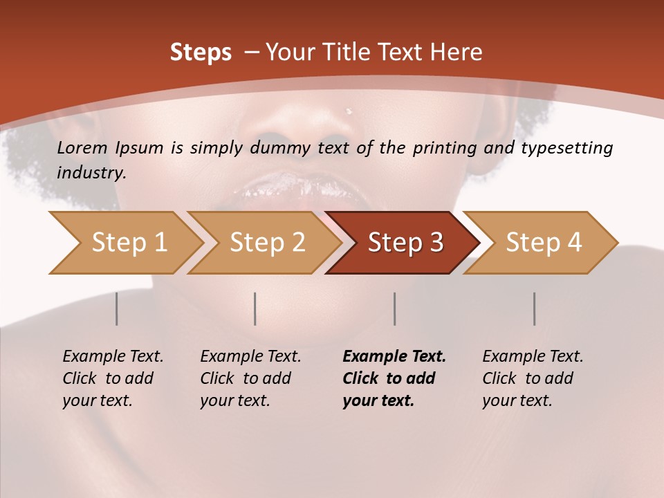 Sensual False Girl PowerPoint Template