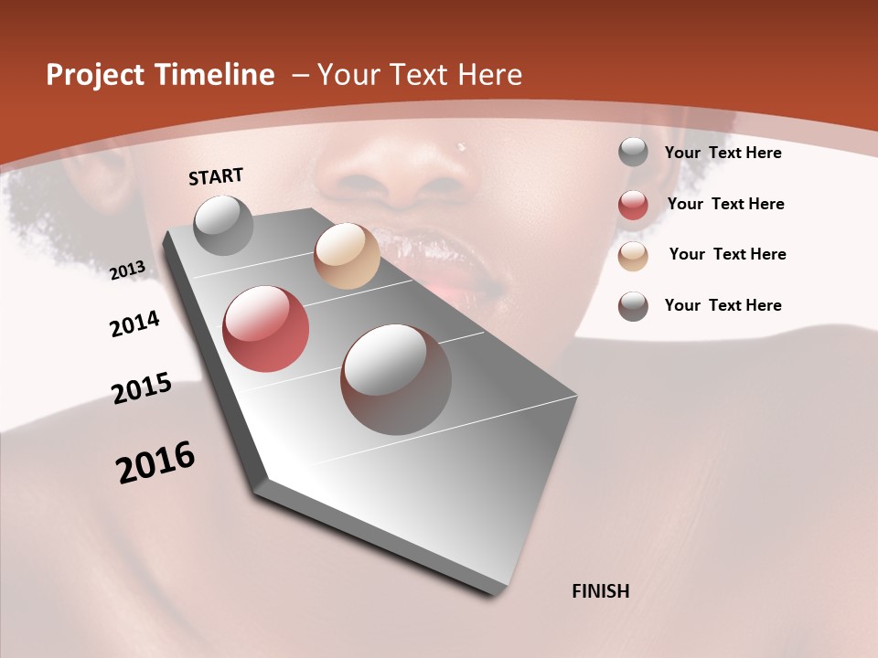 Sensual False Girl PowerPoint Template