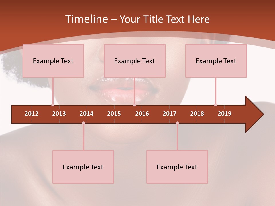 Sensual False Girl PowerPoint Template