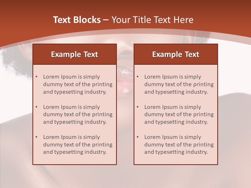 Sensual False Girl PowerPoint Template