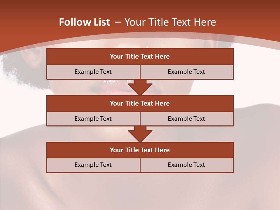 Sensual False Girl PowerPoint Template