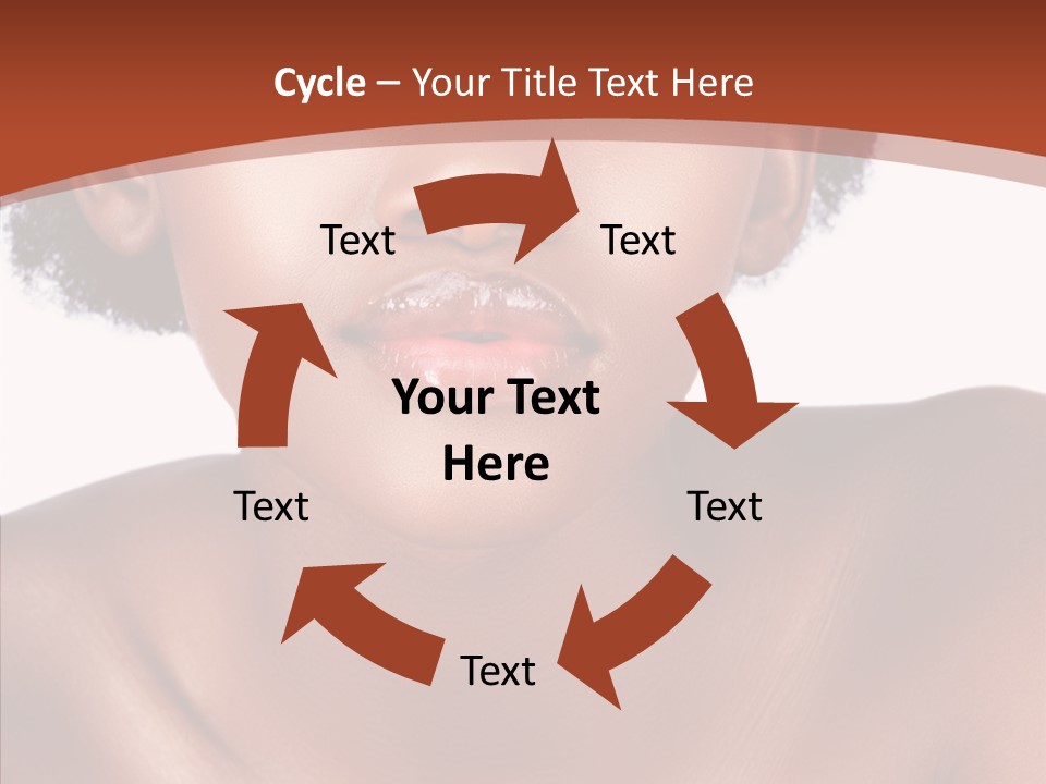 Sensual False Girl PowerPoint Template