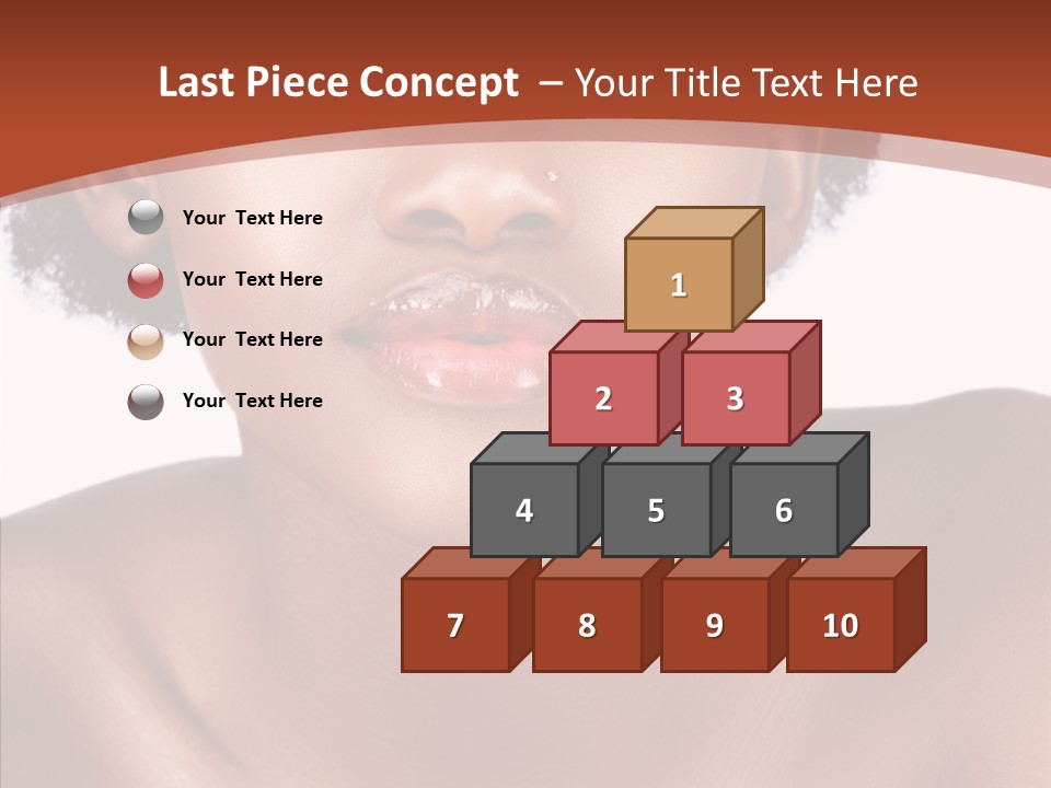 Sensual False Girl PowerPoint Template