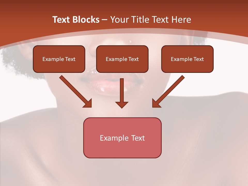 Sensual False Girl PowerPoint Template
