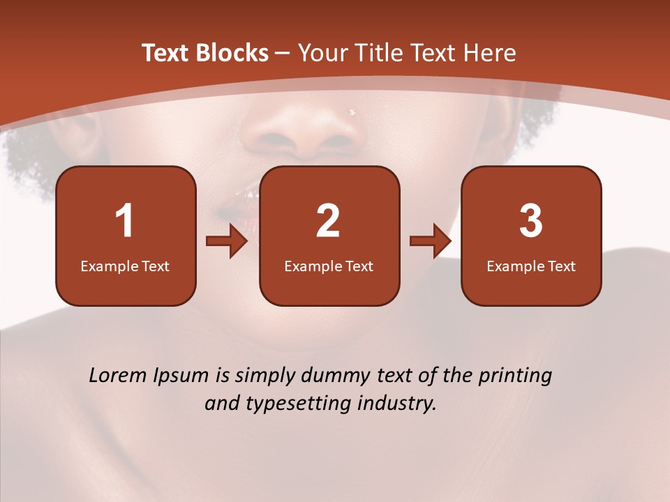 Sensual False Girl PowerPoint Template