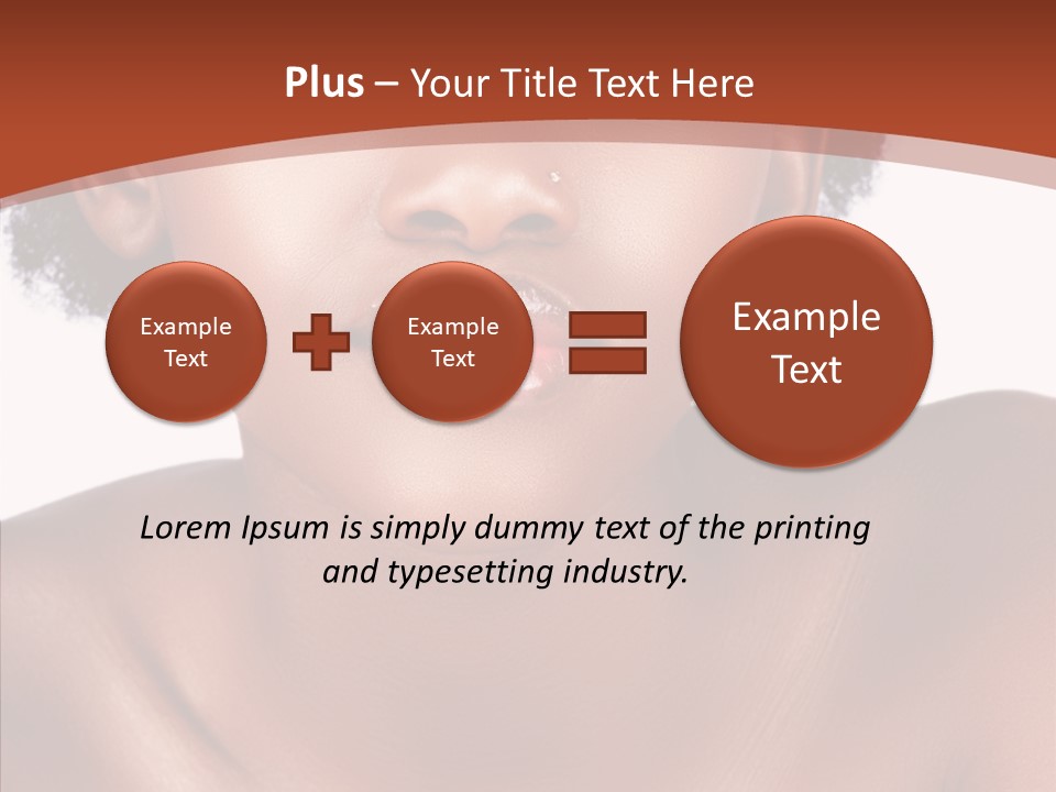 Sensual False Girl PowerPoint Template