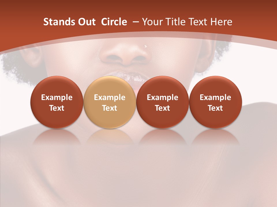 Sensual False Girl PowerPoint Template